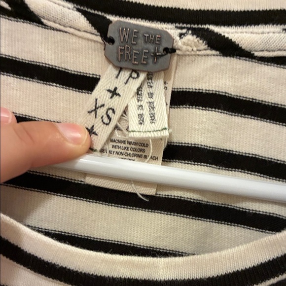 We The Free Black and White Striped Tank Top - Picture 2 of 3